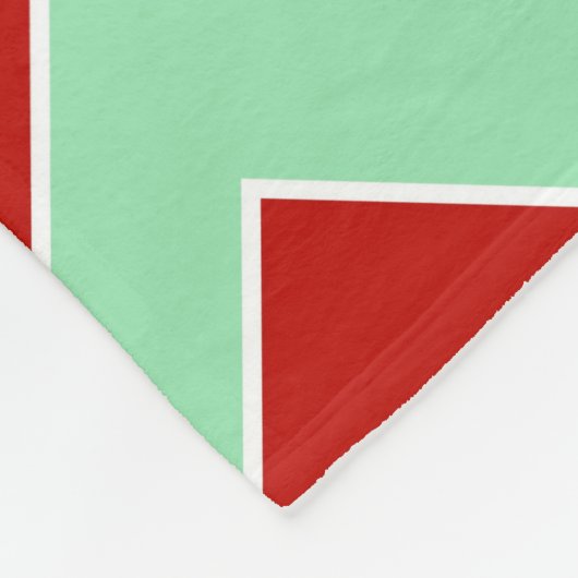Vertical Christmas Zigzag Fleecedecke (Ecke)