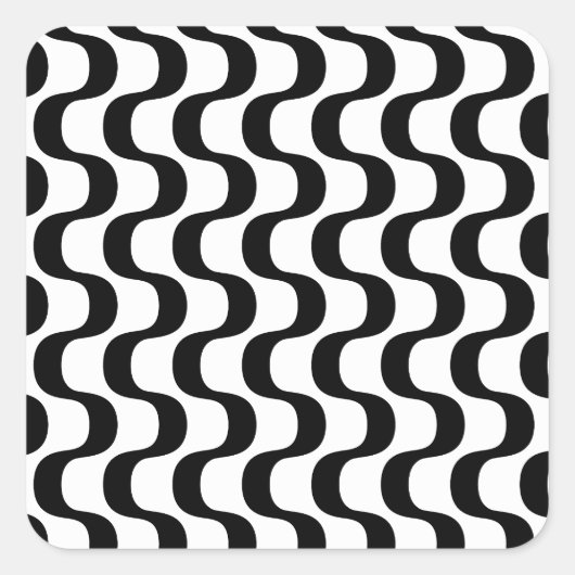 Vertical Copacabana Quadratischer Aufkleber (Vorderseite)