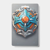 Vertical | Dauerhafter benutzerdefinierter ID-Kart Ausweis (Rückseite)