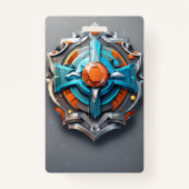 Vertical | Dauerhafter benutzerdefinierter ID-Kart Ausweis (Rückseite)