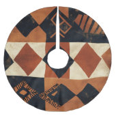 Vertical design with African elements Polyester Weihnachtsbaumdecke (Vorderseite)