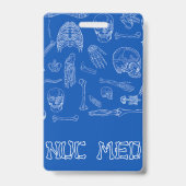 Vertical Medical Badge Buddy  Ausweis (Rückseite)