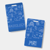 Vertical Medical Badge buddy Ausweis (Vorder- & Rückseite)