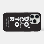 Vertical Medical Stethoscope Design Doctor iPhone Hülle (Rückseite (Horizontal))