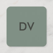 Vertical Minimal Modern QR Code | Professional  Quadratische Visitenkarte (Vorderseite)