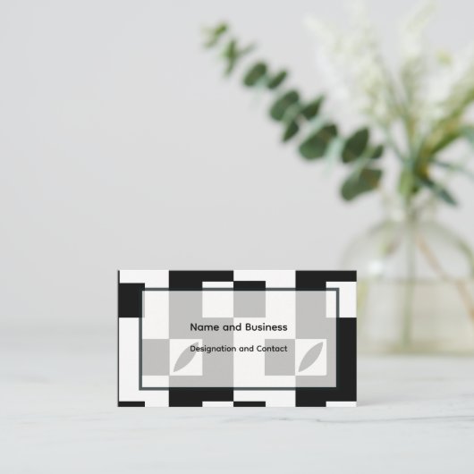 Vertical Modules | Modern Visitenkarte (Stehend Vorderseite)