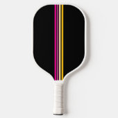 Vertical Multicolored Stripe Pickleball Paddle (Rückseite)
