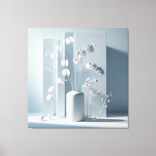 Vertical Orchid Composition Leinwanddruck (Vorderseite)