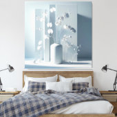 Vertical Orchid Composition Leinwanddruck (Insitu (Schlafzimmer))