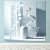 Vertical Orchid Composition Leinwanddruck (Insitu (Holzboden))