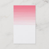 Vertical Pink White Trendmanager Berater Visitenkarte (Rückseite)