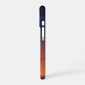 Vertical Retro Cosmic Beams iPhone 16 Hülle (Linke Seite)