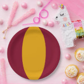 Vertical Stripe Custom Party Plate Pappteller (Party)