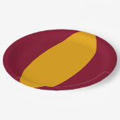 Vertical Stripe Custom Party Plate Pappteller (Schrägansicht)