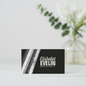 Vertical Trails in Monochrome Visitenkarte (Stehend Vorderseite)