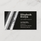 Vertical Trails in Monochrome Visitenkarte (Rückseite)