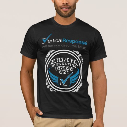 VerticalResponse Felsen auf Schwarzem - Männer T-Shirt (Vorderseite)
