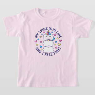Verticorn™ Meine Wirbelsäule ist in Linie Chiro T-Shirt