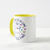 Verticorn™ Meine Wirbelsäule ist in Linie Tasse (Vorderseite Links)