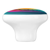 Vertiefung der optischen Illusion von Wirbel Keramikknauf (Seitenansicht)