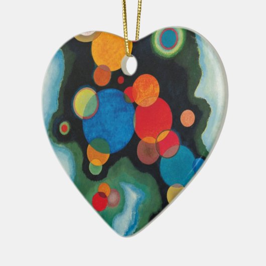 Vertiefung des Abstrakten Impulses auf der Leinwan Keramik Ornament (Links)