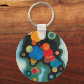 Vertiefung des Abstrakten Impulses auf der Leinwan Schlüsselanhänger (Vorderseite)