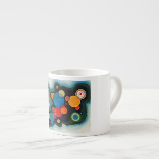 Vertiefung des Abstrakten Kunstwerks von Kandinsky Espressotasse (Vorderseite Rechts)