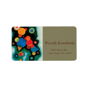 Vertiefung des Impulses von Wassily Kandinsky Adressaufkleber