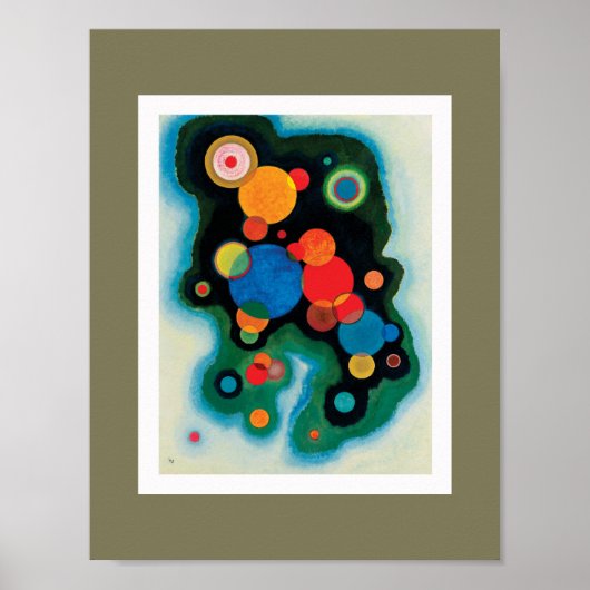 Vertiefung des Impulses von Wassily Kandinsky Poster (Vorne)
