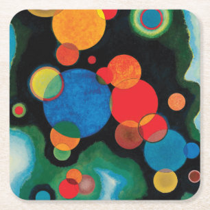Vertiefung des Impulses von Wassily Kandinsky Rechteckiger Pappuntersetzer