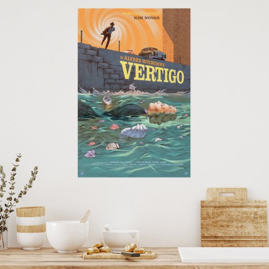VERTIGO (1958) - FILM POSTER (Küche)