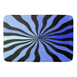 Vertigo A-GoGo in Schwarz und Blau Badematte