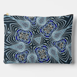 Vertigo Schwarz/Blau-Design Zubehörtasche