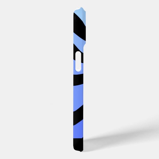 Vertigo - Schwarz und Blau - Personalisiert Case-Mate iPhone Hülle (Rückseite / Rechts)