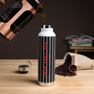 Vertikal abstrakt trinkflasche