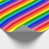 Vertikal: Acht Strip-Regenbogenfarben Geschenkpapier (Ecke)