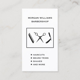 Vertikal Barber Barbershop Hair Shave Social Media Visitenkarte