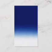 Vertikal blaue Orange-Holzmuster-Visitenkarte Visitenkarte (Rückseite)