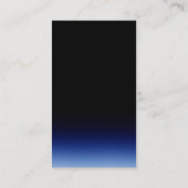 Vertikal blaue schwarze attraktive Visitenkarte (Rückseite)