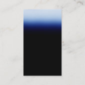 Vertikal blaue schwarze attraktive Visitenkarte (Rückseite)