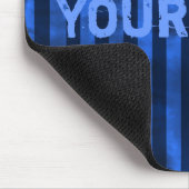 Vertikal blaue Streifen Mousepad (Ecke)