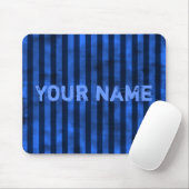 Vertikal blaue Streifen Mousepad (Mit Mouse)