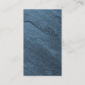 Vertikal blaue Wand Design Trendy einzigartig Visitenkarte (Rückseite)