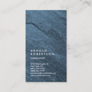 Vertikal blaue Wand Design Trendy einzigartig Visitenkarte