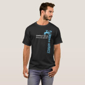 Vertikal Blue Plumbing Service Faucet T-Shirt (Vorne ganz)