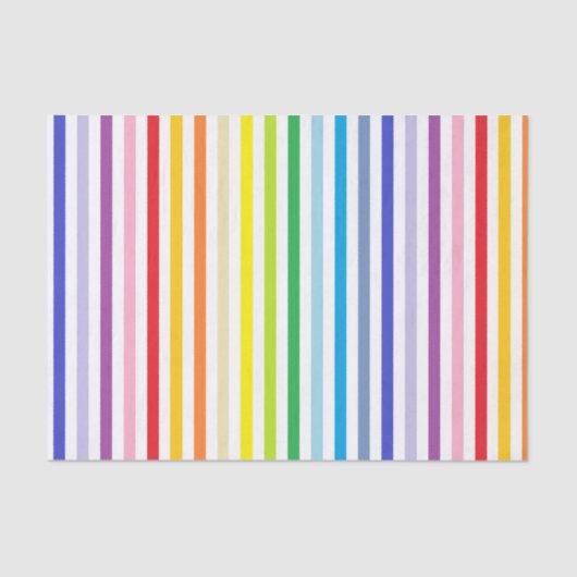 Vertikal breiter Frequenzbogen und weißer Streifen Seidenpapier (Vorderseite)