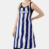 Vertikal breiter Streifen DIY Colors Navy White SV Schürze (InSitu)