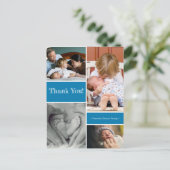 Vertikal Danke für die zweite Ankündigung zur Gebu Postkarte (Stehend Vorderseite)