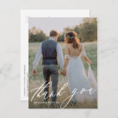 Vertikal Danke, Postcard Ankündigungspostkarte (Vorne/Hinten)