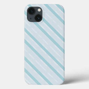 Vertikal Dusty Blue und Silver Stripes Case-Mate iPhone Hülle